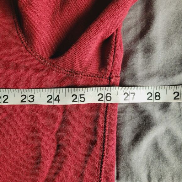 Disney Parks Disneyland Mickey Mouse Zip Hooded Sweatshirt Burgundy Mens Xlarge - Picture 6 of 8